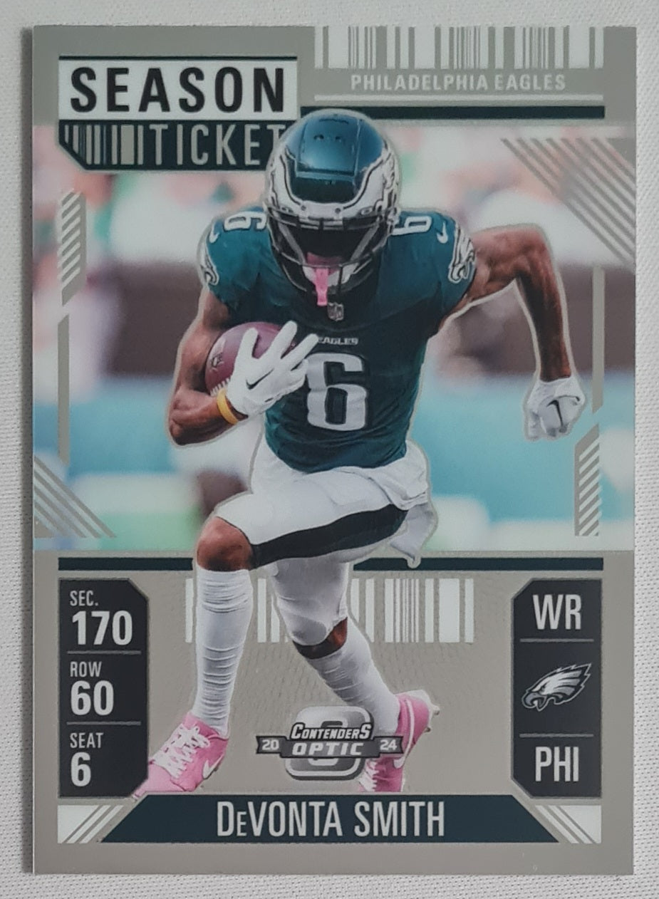 DeVonta Smith - 2024 Panini Contenders Optic Footba NFL Season Ticket Philadelphia Eagles #45