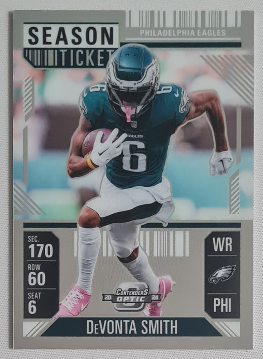 DeVonta Smith - 2024 Panini Contenders Optic Footba NFL Season Ticket Philadelphia Eagles #45