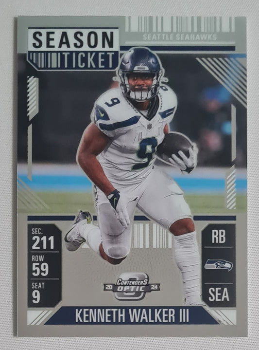 Kenneth Walker III - 2024 Panini Contenders Optic Football NFL Season Ticket Seattle Seahawks #51