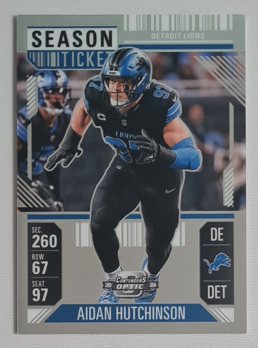 Aidan Hutchinson - 2024 Panini Contenders Optic Football NFL Season Ticket Detroit Lions #17