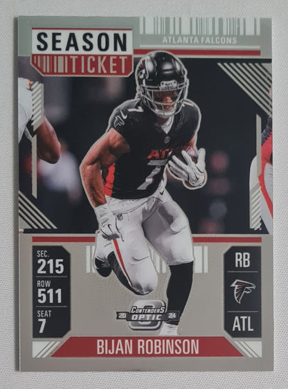 Bijan Robinson - 2024 Panini Contenders Optic Football NFL Season Ticket Atlanta Falcons #4