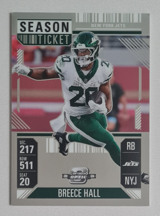 Breece Hall - 2024 Panini Contenders Optic Football NFL Season Ticket NY Jets #43