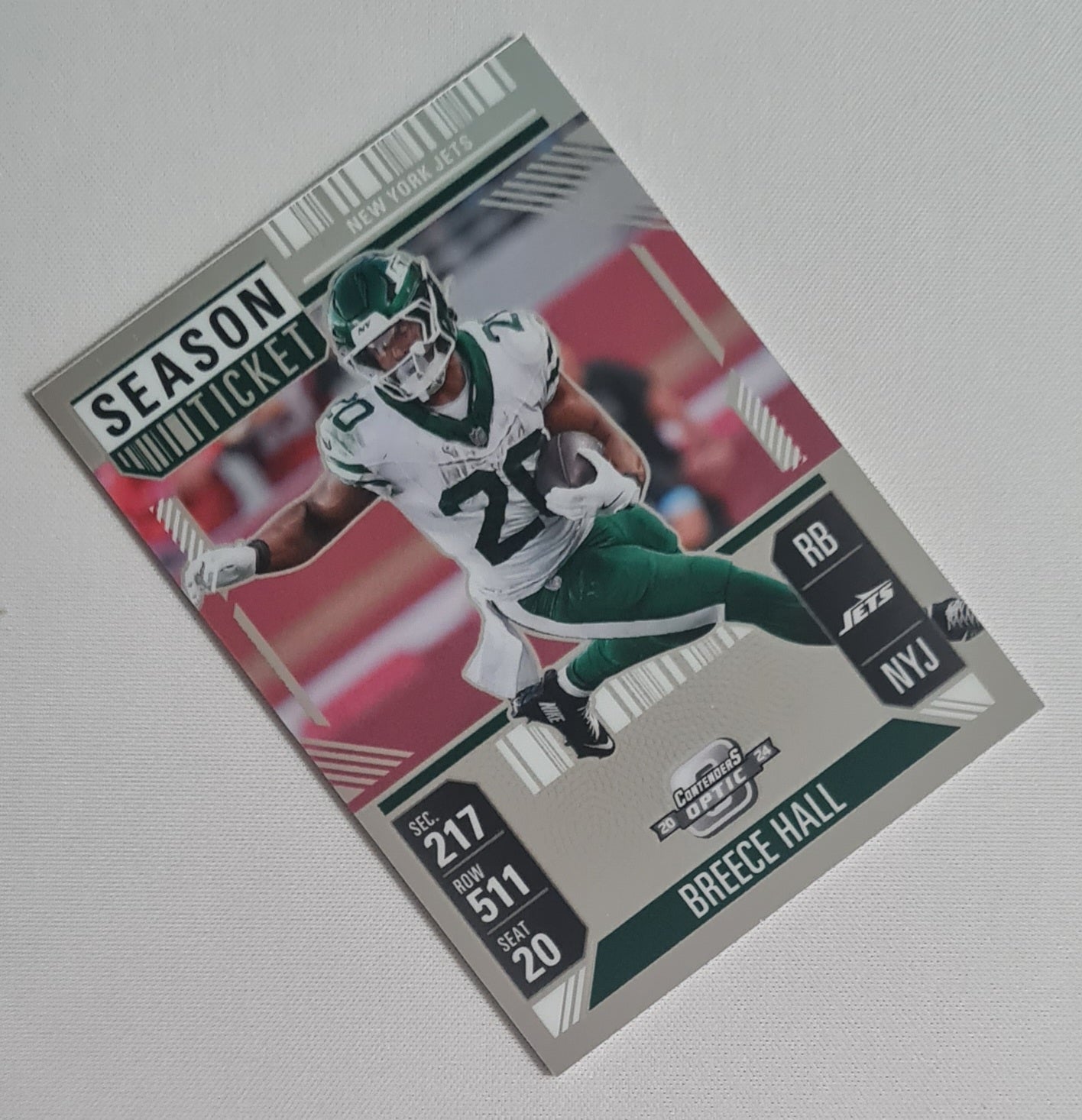 Breece Hall - 2024 Panini Contenders Optic Football NFL Season Ticket NY Jets #43