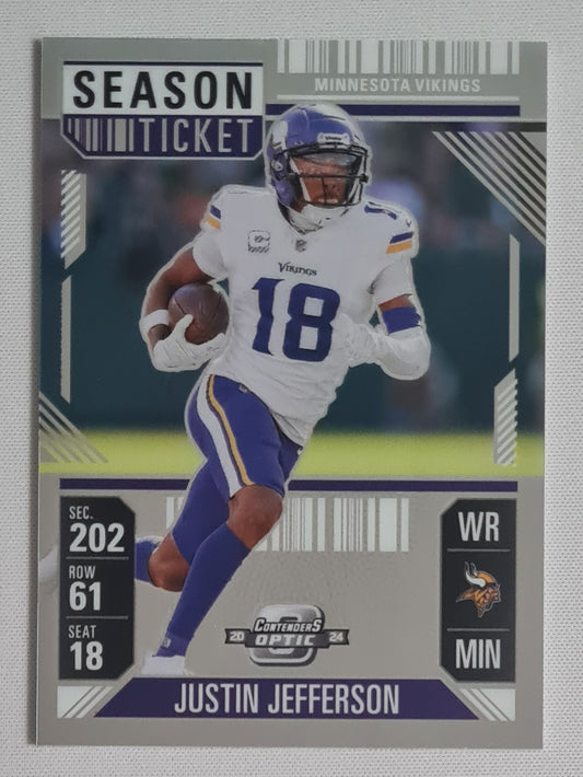 Justin Jefferson - 2024 Panini Contenders Optic Football NFL Season Ticket Minnesota Vikings #36