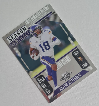 Justin Jefferson - 2024 Panini Contenders Optic Football NFL Season Ticket Minnesota Vikings #36