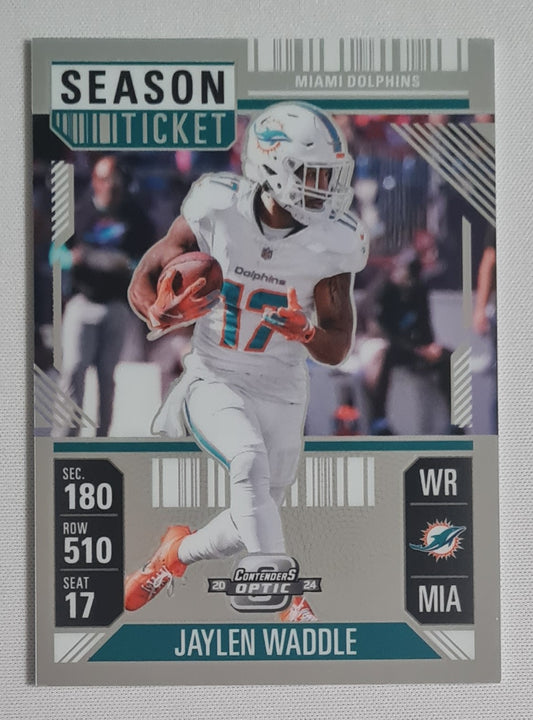 Jaylen Waddle - 2024 Panini Contenders Optic Football NFL Season Ticket Miami Dolphins #35