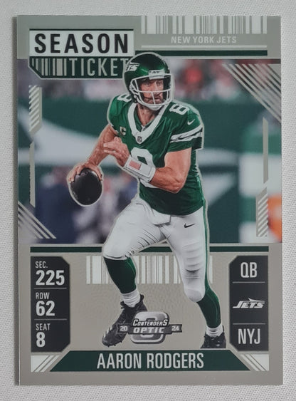Aaron Rodgers - 2024 Panini Contenders Optic Football NFL Season Ticket NY Jets #42