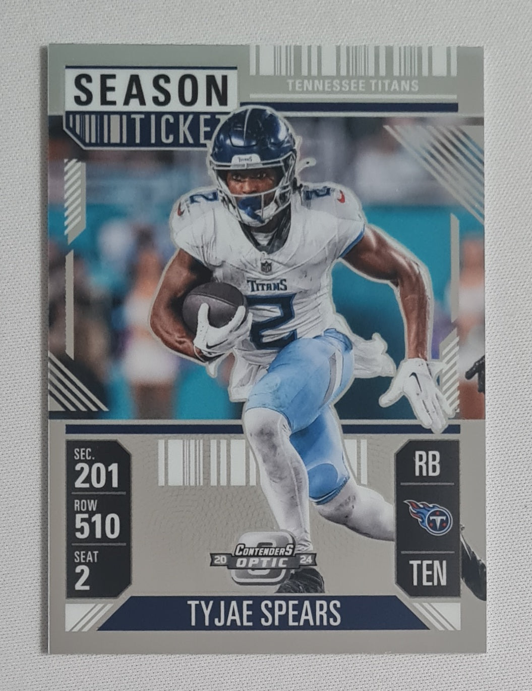 Will Levis - 2024 Panini Contenders Optic Football NFL Season Ticket Tennessee Titans #54