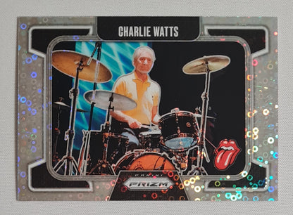Charlie Watts - 2025 Panini Prizm The Rollings Stones #80 Disco Prizm /149