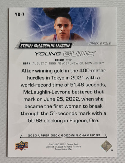 Sydney McLaughlin-Levrone - 2023 Upper Deck Goodwin Champions "Young Guns" #YG-7