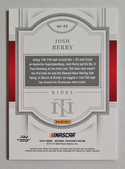 Josh Berry - 2024 Panini NASCAR National Treasures Racing (Rides) #44 /25