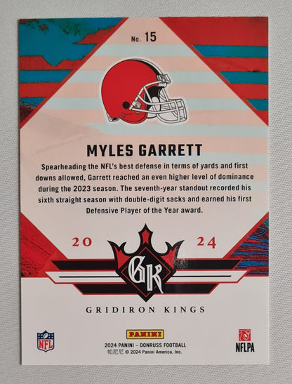Myles Garrett - 2024 Panini Donruss Football NFL Browns - Gridiron Kings #15