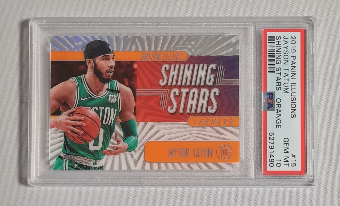 Jayson Tatum - 2019 Panini Illusions Shining Stars - Orange #15 PSA 10 GEM MINT
