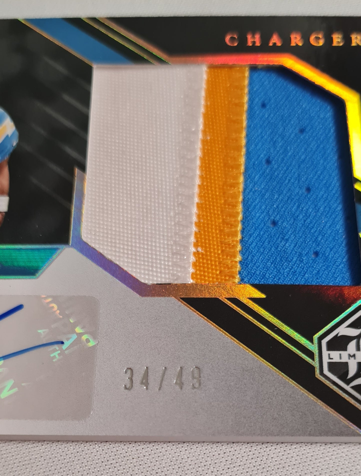 Quentin Johnston - 2023 Panini Limited Football NFL Chargers #170 / Patch + Auto /49