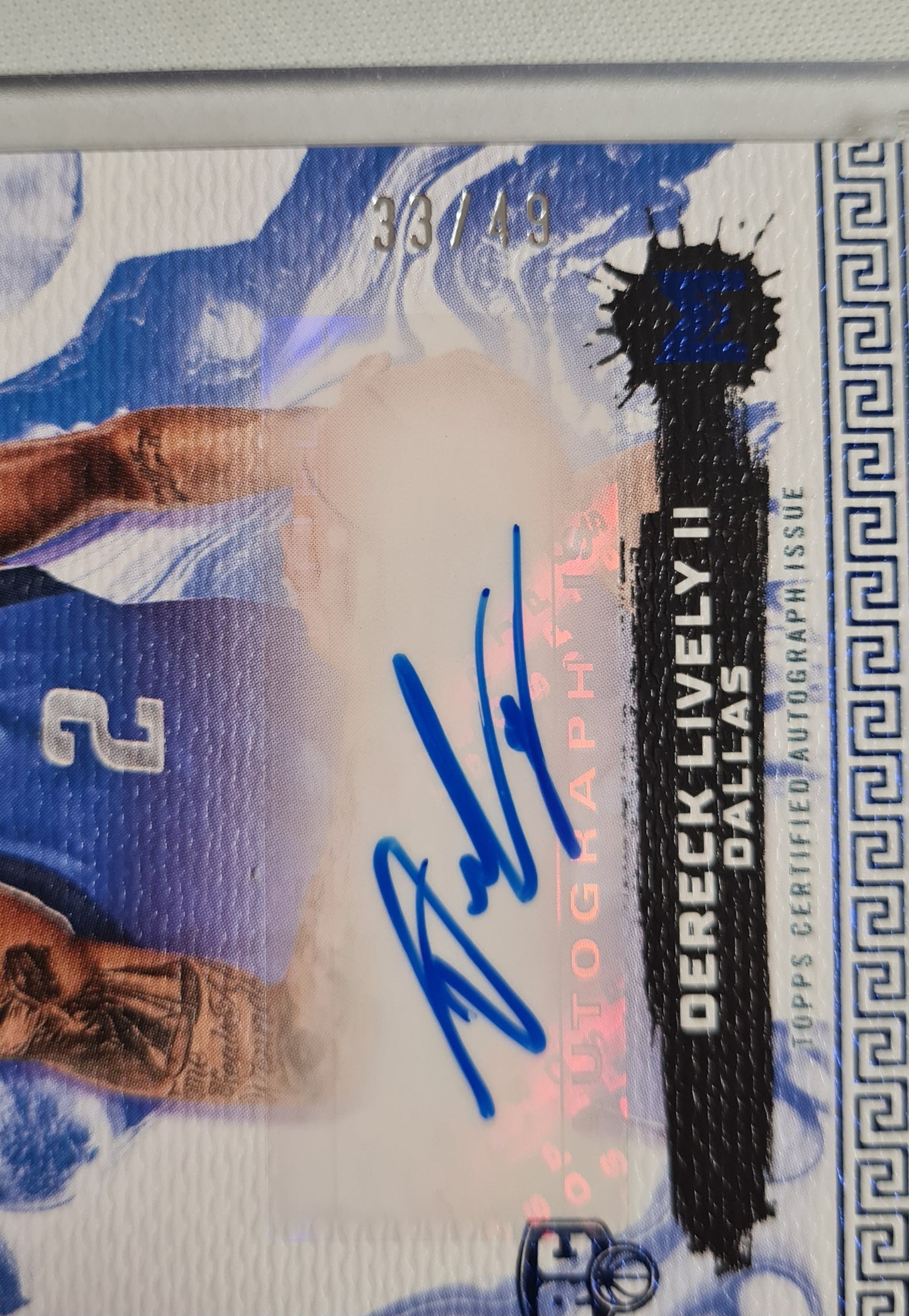 Dereck Lively II - 2024 Topps Acrylic Drip Basketball NBA Dallas (RC) #ADA-DL /49 /Auto