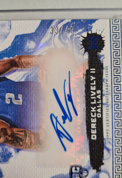 Dereck Lively II - 2024 Topps Acrylic Drip Basketball NBA Dallas (RC) #ADA-DL /49 /Auto