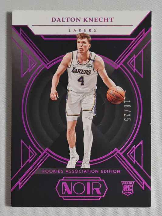 Dalton Knecht - 2024/25 Panini Noir Basketball NBA L.A. Lakers Rookies Association Edition Purple #156 /25