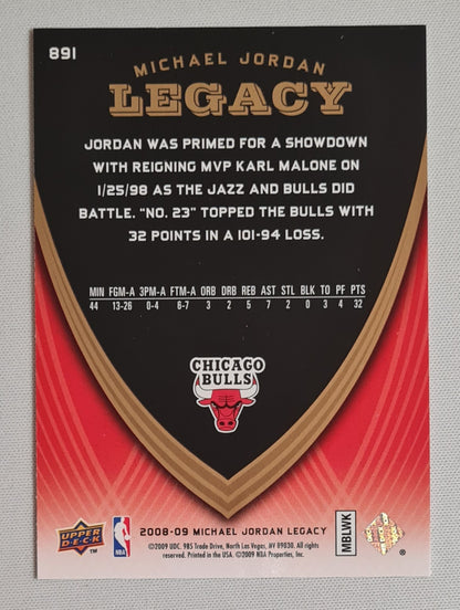 Michael Jordan - 2008/09 Upper Deck Michael Jordan Legacy NBA Chicago Bulls #891