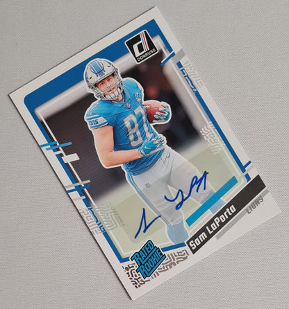 Sam LaPorta - 2023 Panini Donruss Football NFL Detroit Lions #332 / Autograph