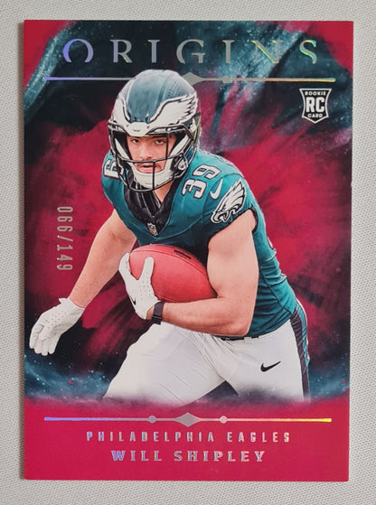 Will Shipley - 2024 Panini Origins Football NFL Eagles (RC) #126 Red /149
