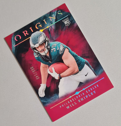 Will Shipley - 2024 Panini Origins Football NFL Eagles (RC) #126 Red /149