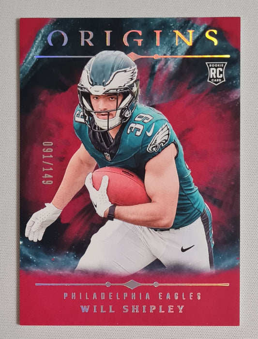 Will Shipley - 2024 Panini Origins Football NFL Eagles (RC) #126 Red /149
