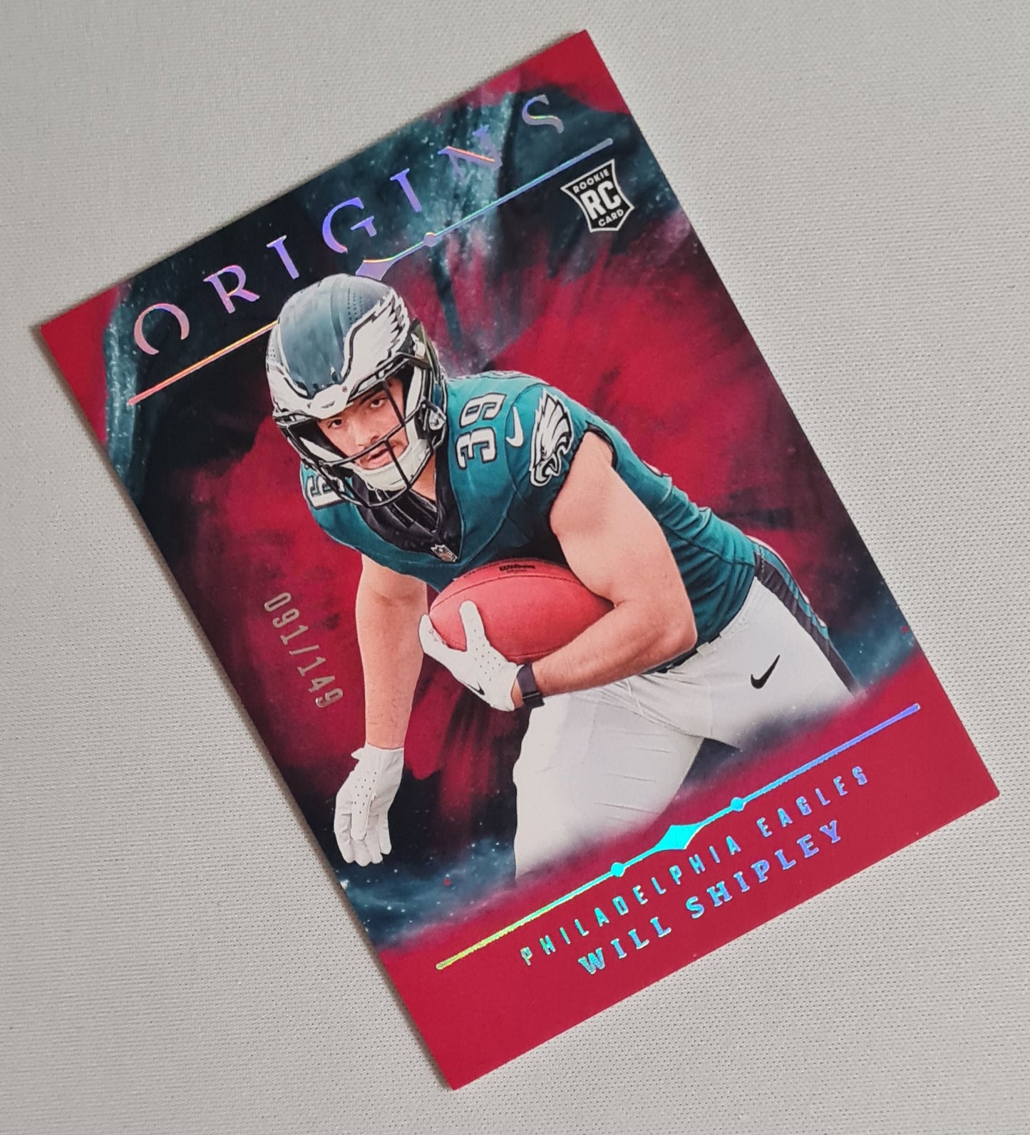 Will Shipley - 2024 Panini Origins Football NFL Eagles (RC) #126 Red /149