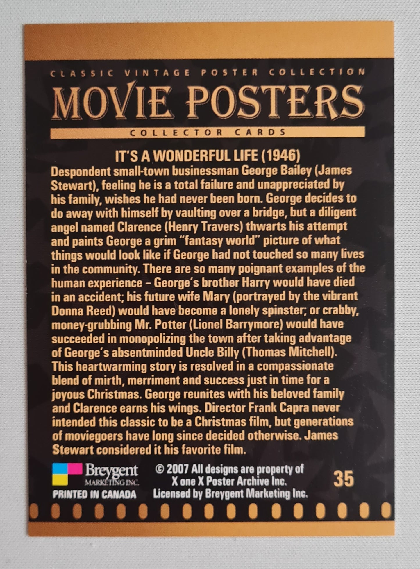 It's A Wonderful Life - 2007 Movie Poster Collection (1946) #35
