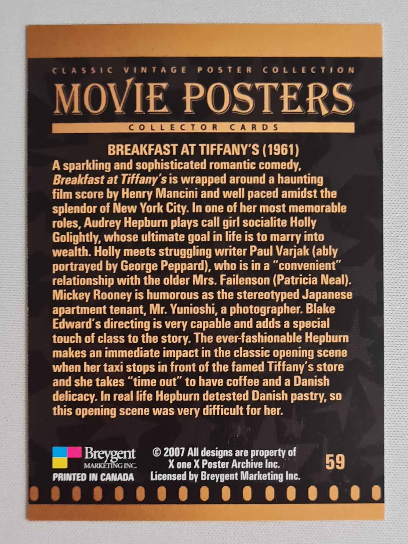 Breakfast at Tiffany's - 2007 Movie Poster Collection (1961) #59