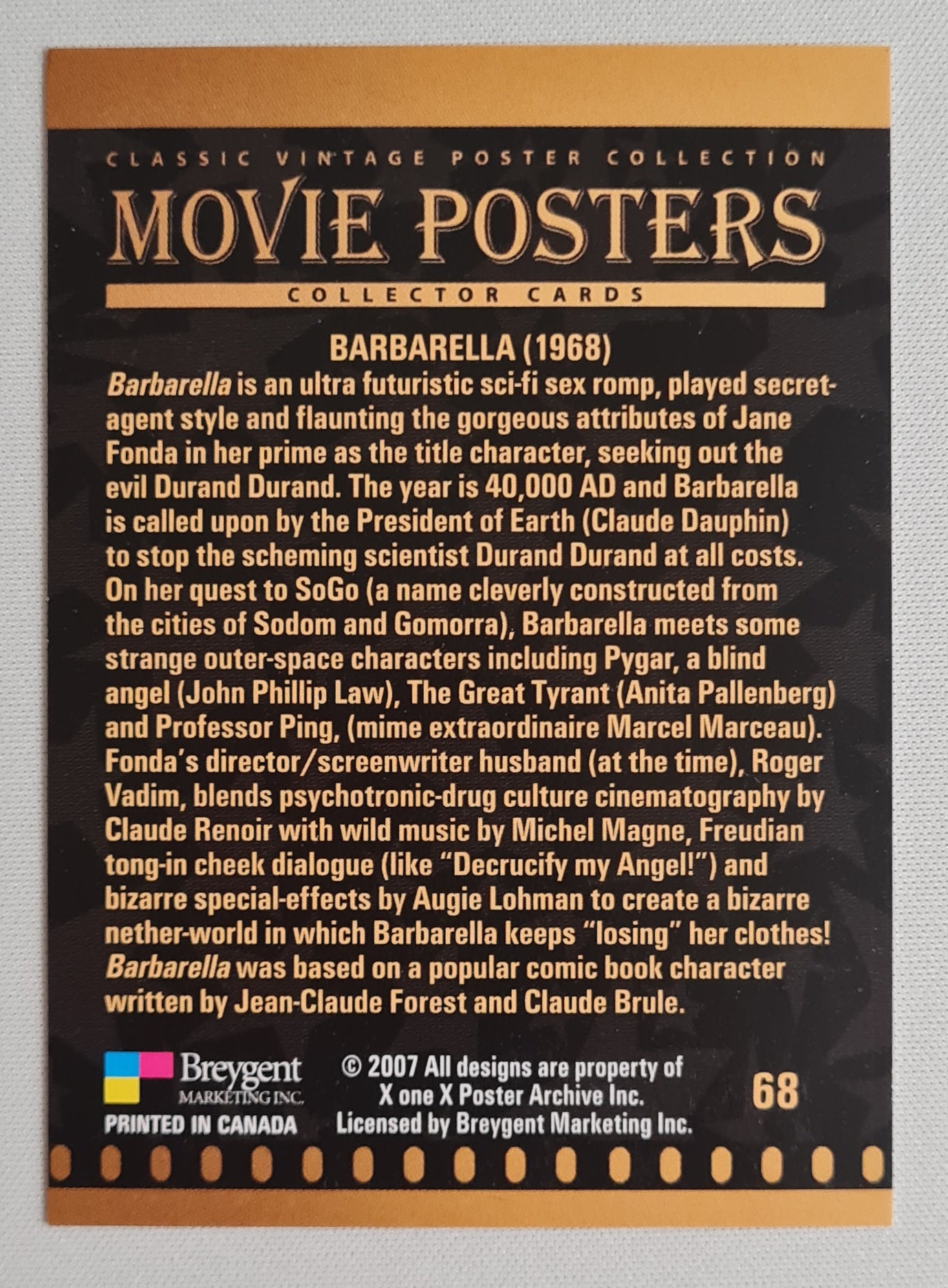 Barbarella - 2007 Movie Poster Collection (1968) #68