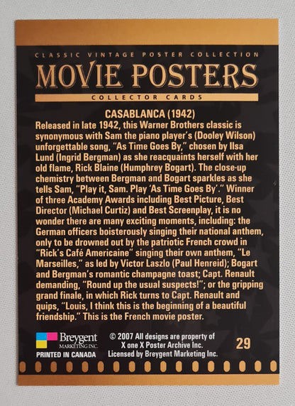 Casablanca - 2007 Movie Poster Collection (1942) #29