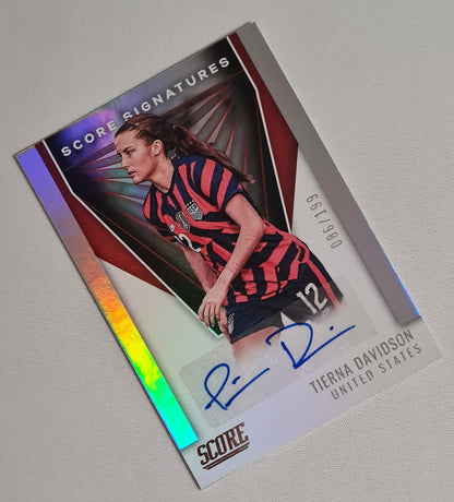Tierna Davidson - 2021/22 Panini Score Soccer National Team USA (FIFA) Score Signatures #SS-TD /199 Autograph