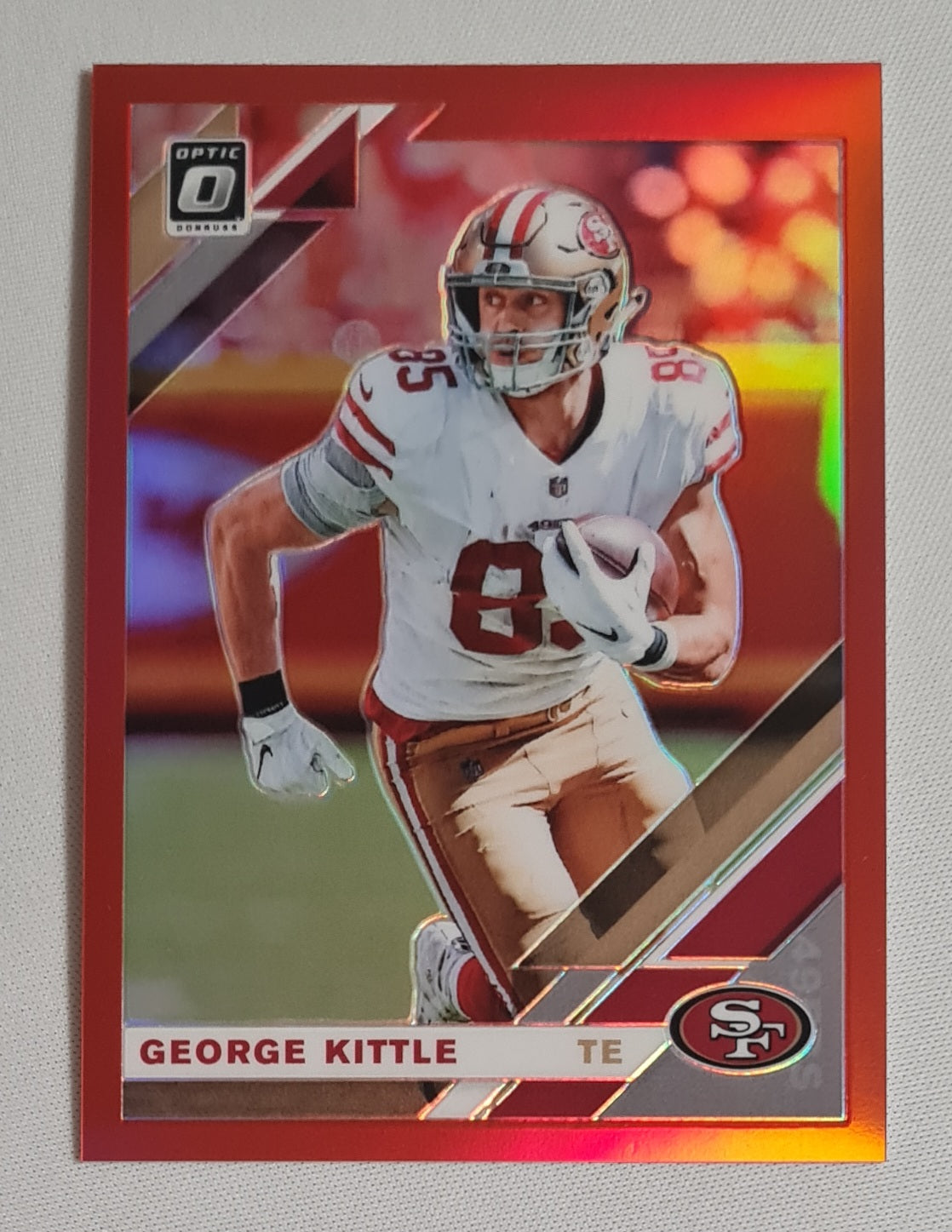 George Kittle - 2019 Panini Donruss Optic Football NFL 49ers San Francisco #86 Prizm /99