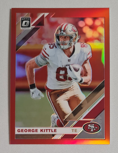 George Kittle - 2019 Panini Donruss Optic Football NFL 49ers San Francisco #86 Prizm /99
