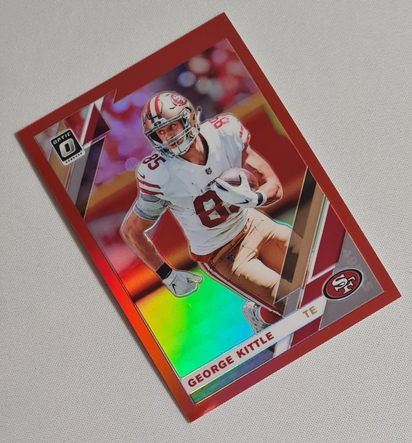 George Kittle - 2019 Panini Donruss Optic Football NFL 49ers San Francisco #86 Prizm /99