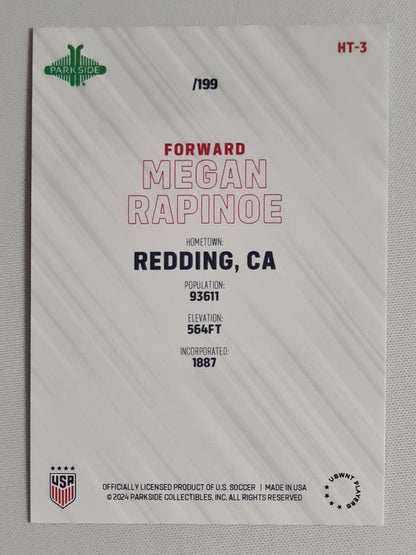 Megan Rapinoe - 2024 Parkside Collectibles National Team USA (USWNT Players) #HT-3 /199
