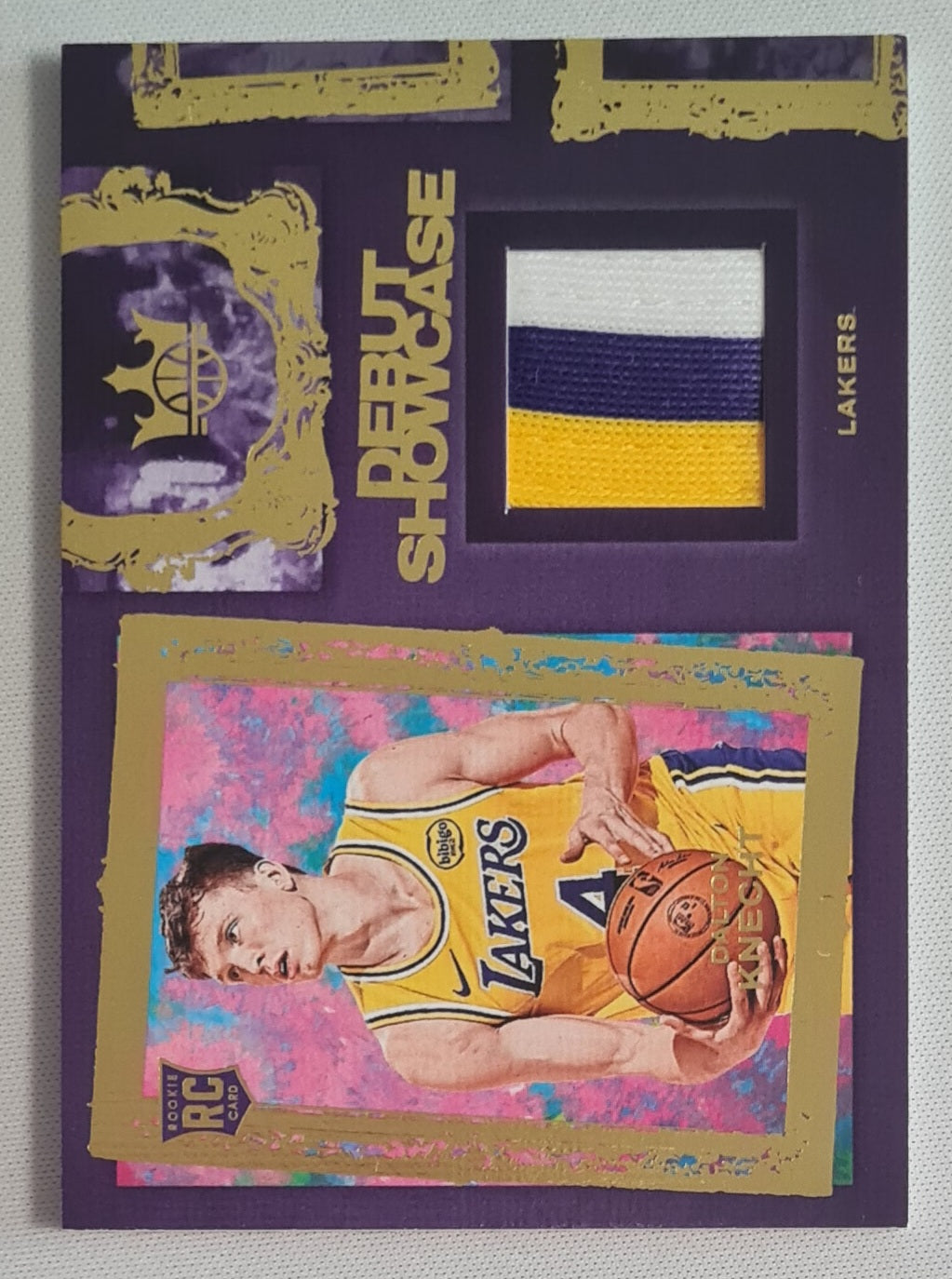 Dalton Knecht - 2024/25 Panini Court Kings (RC) Basketball NBA LA Lakers #DSM-DLK /3 color Patch