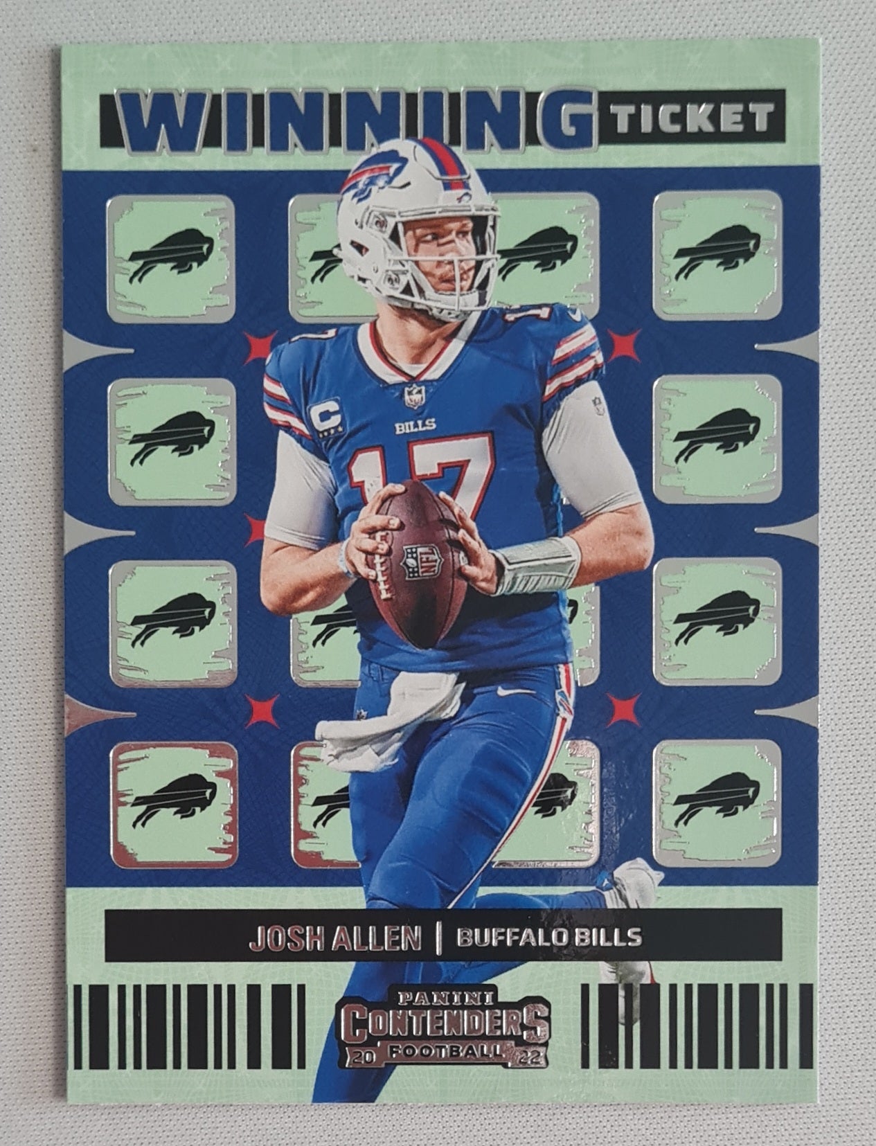 Josh Allen - 2022 Panini Contenders Football Winning Ticket NFL Buffalo Bills #WT-JAL