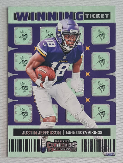 Justin Jefferson - 2022 Panini Contenders Football Winning Ticket NFL Minnesota Vikings #WT-JJE