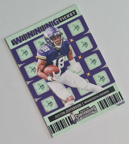Justin Jefferson - 2022 Panini Contenders Football Winning Ticket NFL Minnesota Vikings #WT-JJE