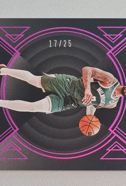 Damian Lillard - 2024/25 Panini Noir Basketball NBA Milwaukee Bucks Association Edition #90 /25 Holo Purple