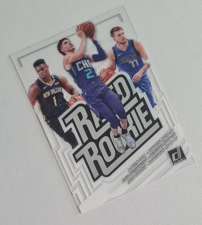 LaMelo Ball, Zion Williamson, Luka Doncic - 2021 Panini Clearly Donruss Basketball - Rated Rookie #1