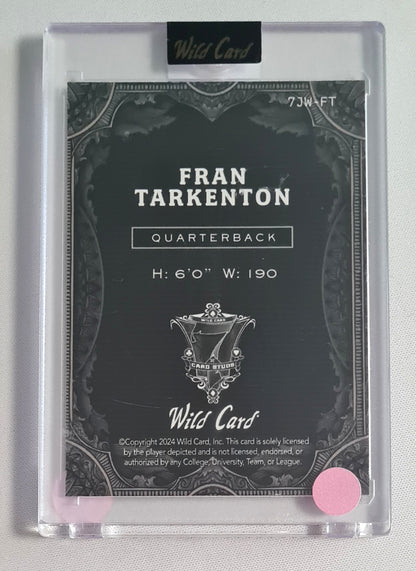 Fran Tarkenton - 2024 Wild Card 1 of 1 (7 card Studs) #7JW-FT