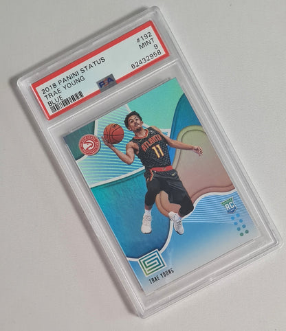 Trae Young - 2018 Panini Status Basketball NBA Atlanta Hawks (RC) #192 PSA 9 MINT