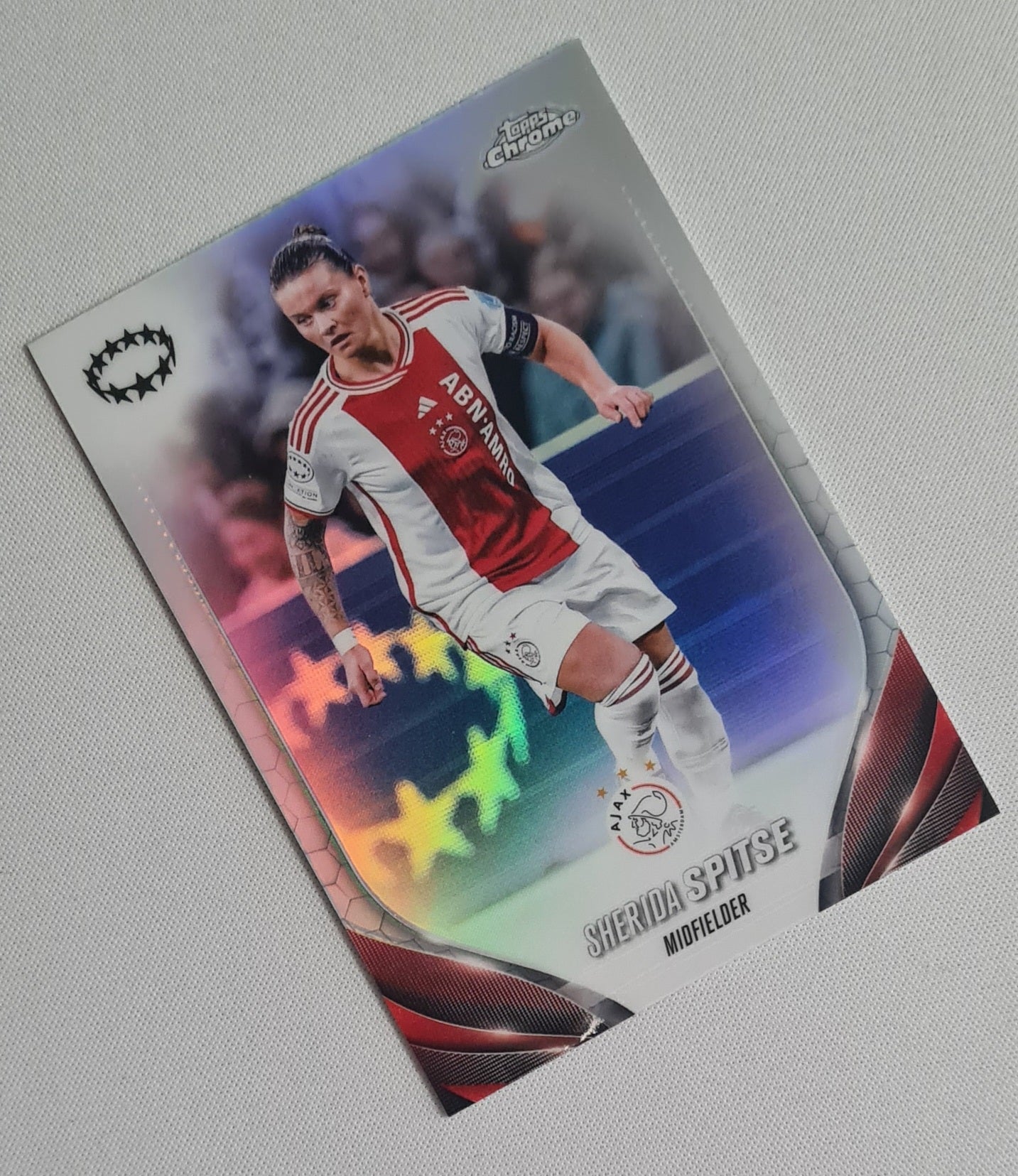 Sherida Spitse - 2024 Topps Chrome AFC Ajax (CL) #38 Refractor