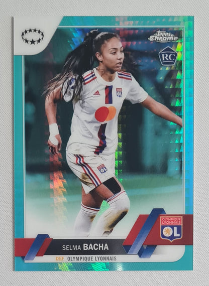 Selma Bacha - 2023 Topps Chrome Olympique Lyonnais (WCL) #4 Tiel Refractor