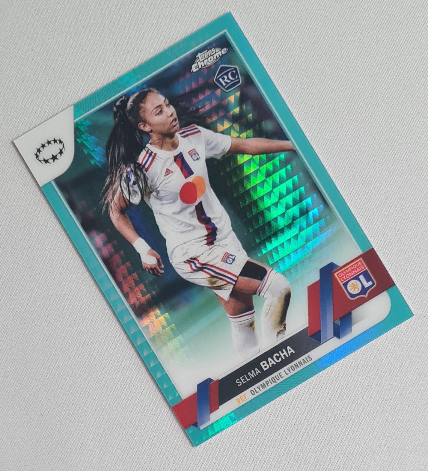 Selma Bacha - 2023 Topps Chrome Olympique Lyonnais (WCL) #4 Tiel Refractor