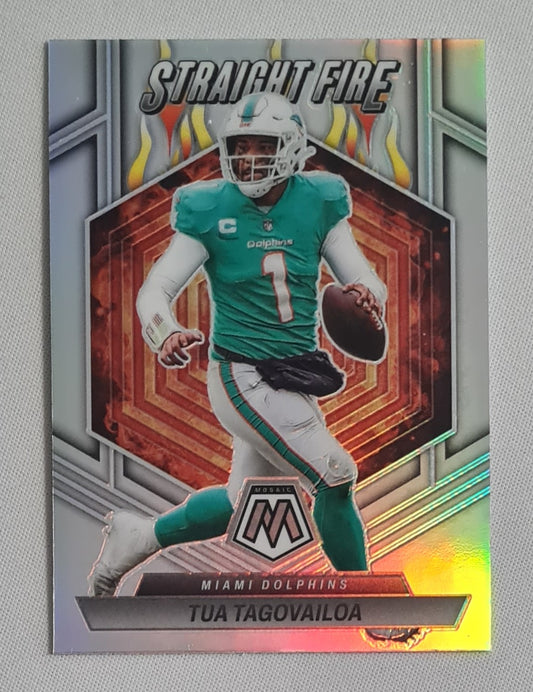 Tua Tagovailoa - 2023 Panini Mosaic Football NFL Miami Dolphins - Straight Fire - #SF-TT Refractor