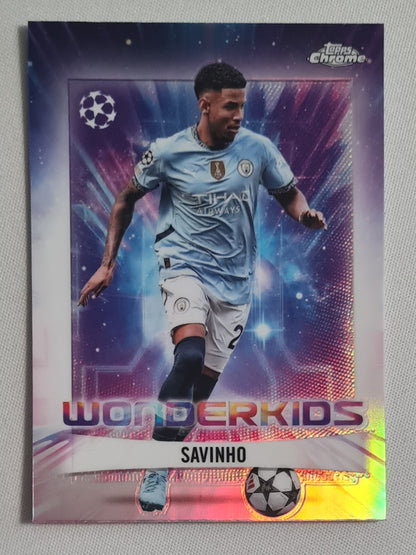 Savinho - 2025 Topps Chrome  Wonderkids Manchester City (CL) #WK-17