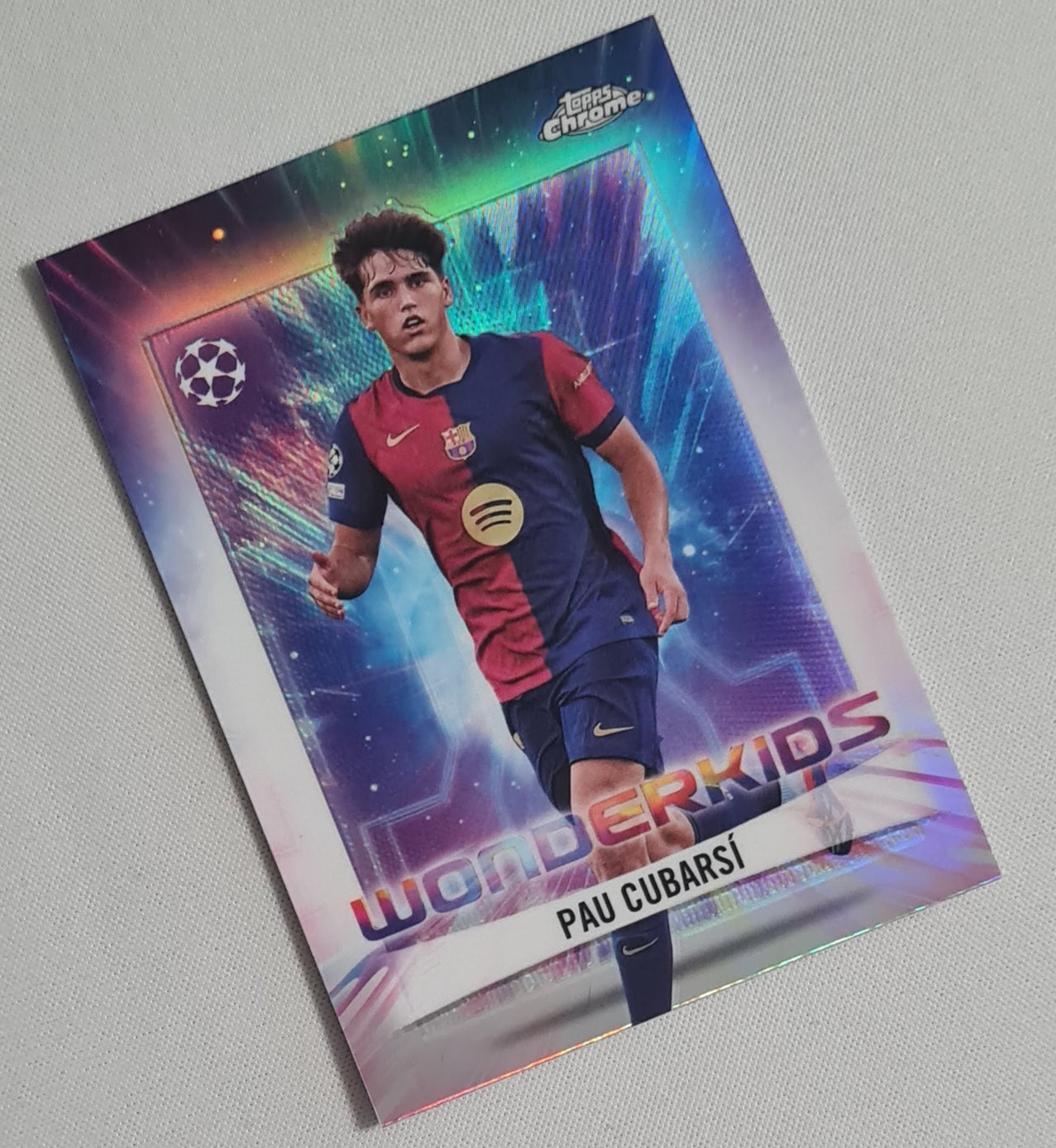 Pau Cubarsi - 2025 Topps Chrome  Wonderkids FC Barcelona (CL) #WK-13